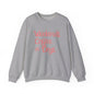 "Weekend. Coffee. & Dogs." - Your Cozy Trio Essentials! Women's Pullover Sweatshirt in (Coral Text) Sport Gray
