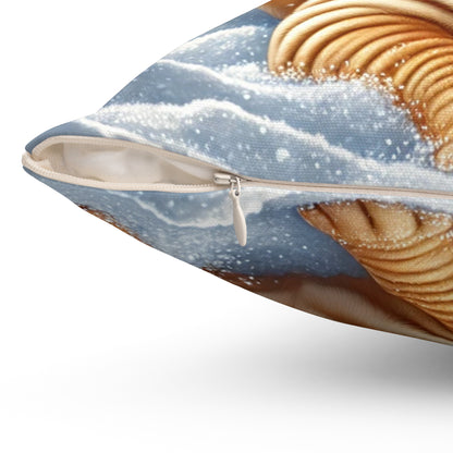 Shar Pei Snowy Winter Wonderland Pillow