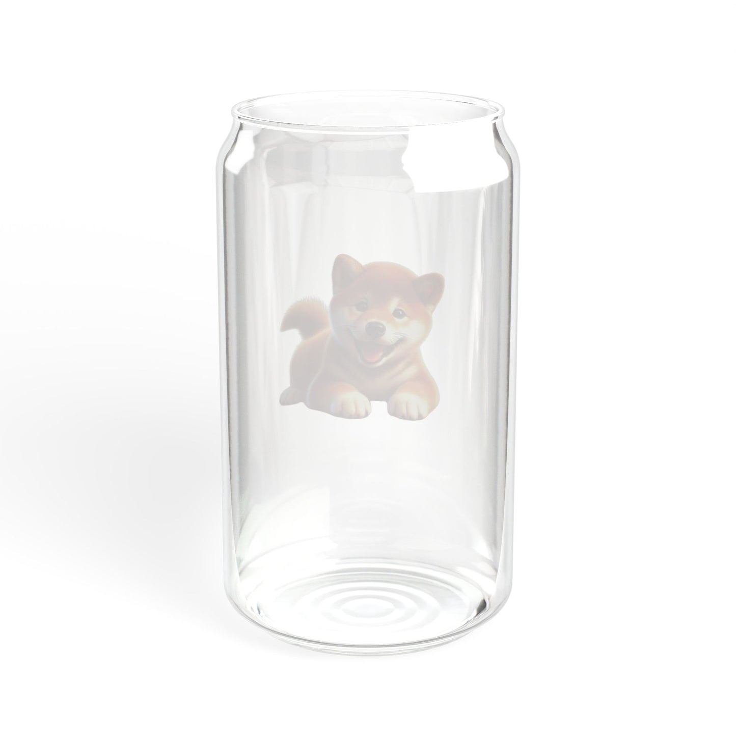 Shiba Inu Sipper Glass – 16oz Cute Dog-Themed Drinkware - BellaBoo & Co