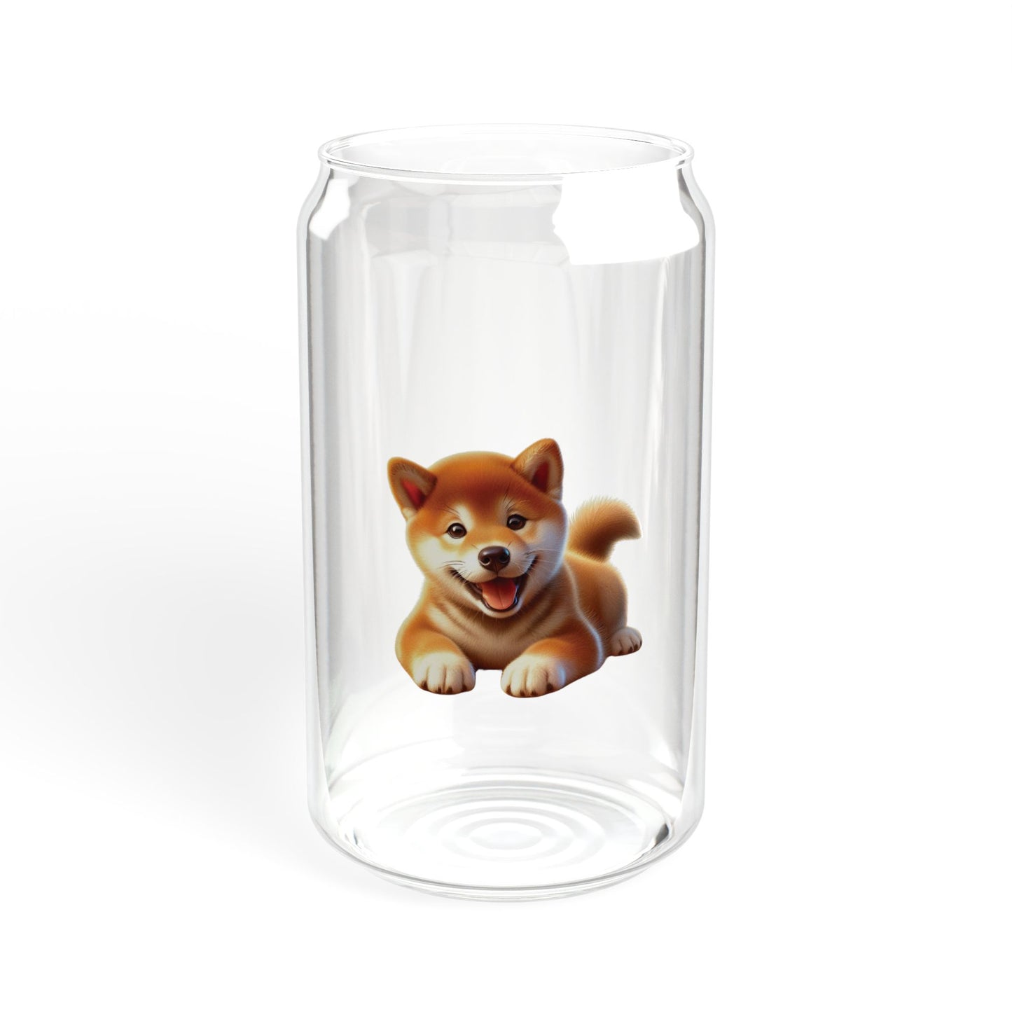 Shiba Inu Sipper Glass – 16oz Cute Dog-Themed Drinkware - BellaBoo & Co