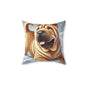 Shar Pei Snowy Winter Wonderland Pillow
