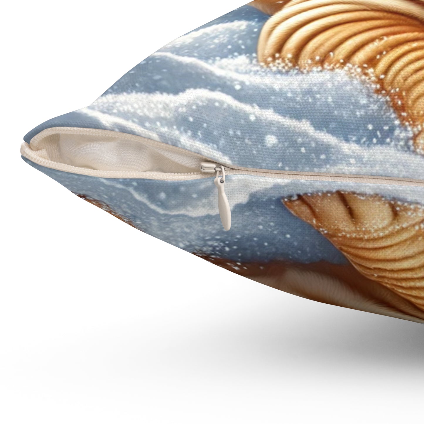 Shar Pei Snowy Winter Wonderland Pillow