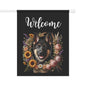 German Shepherd "Welcome" Garden Flag – Spring Floral