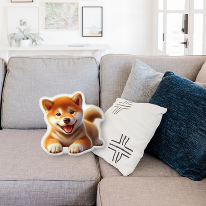 Cozy Shiba Inu Shaped Pillow – Soft, Custom Dog Pillow - BellaBoo & Co