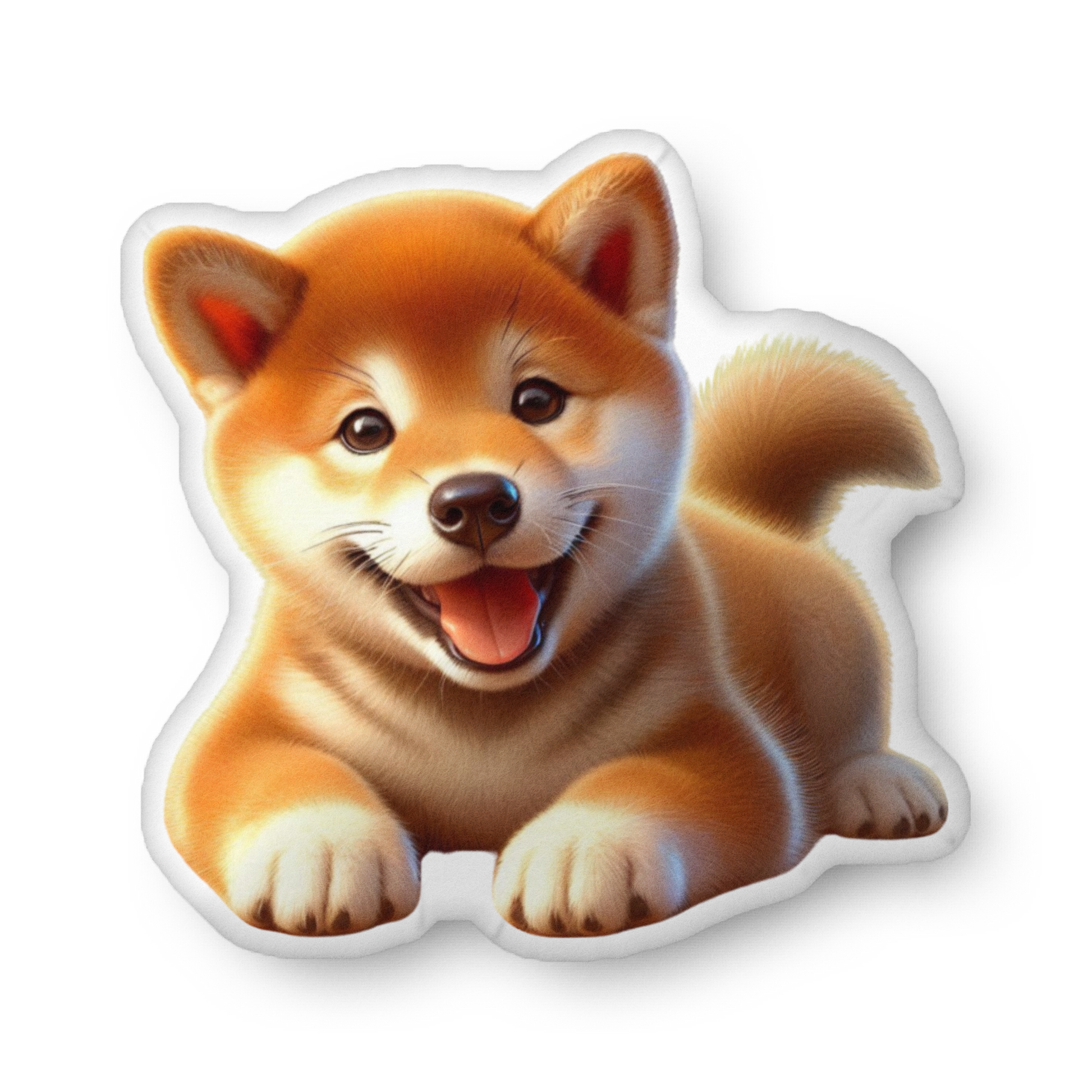 Cozy Shiba Inu Shaped Pillow – Soft, Custom Dog Pillow - BellaBoo & Co