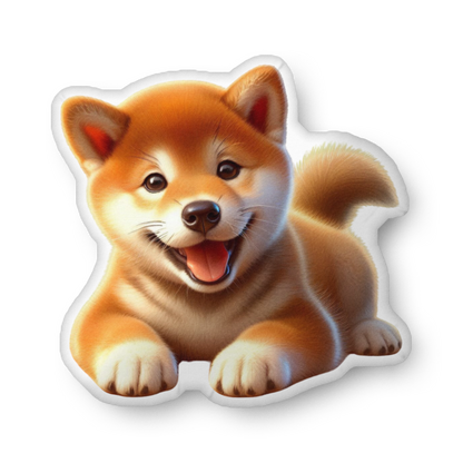 Cozy Shiba Inu Shaped Pillow – Soft, Custom Dog Pillow - BellaBoo & Co