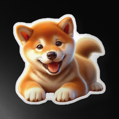 Cozy Shiba Inu Shaped Pillow – Soft, Custom Dog Pillow - BellaBoo & Co