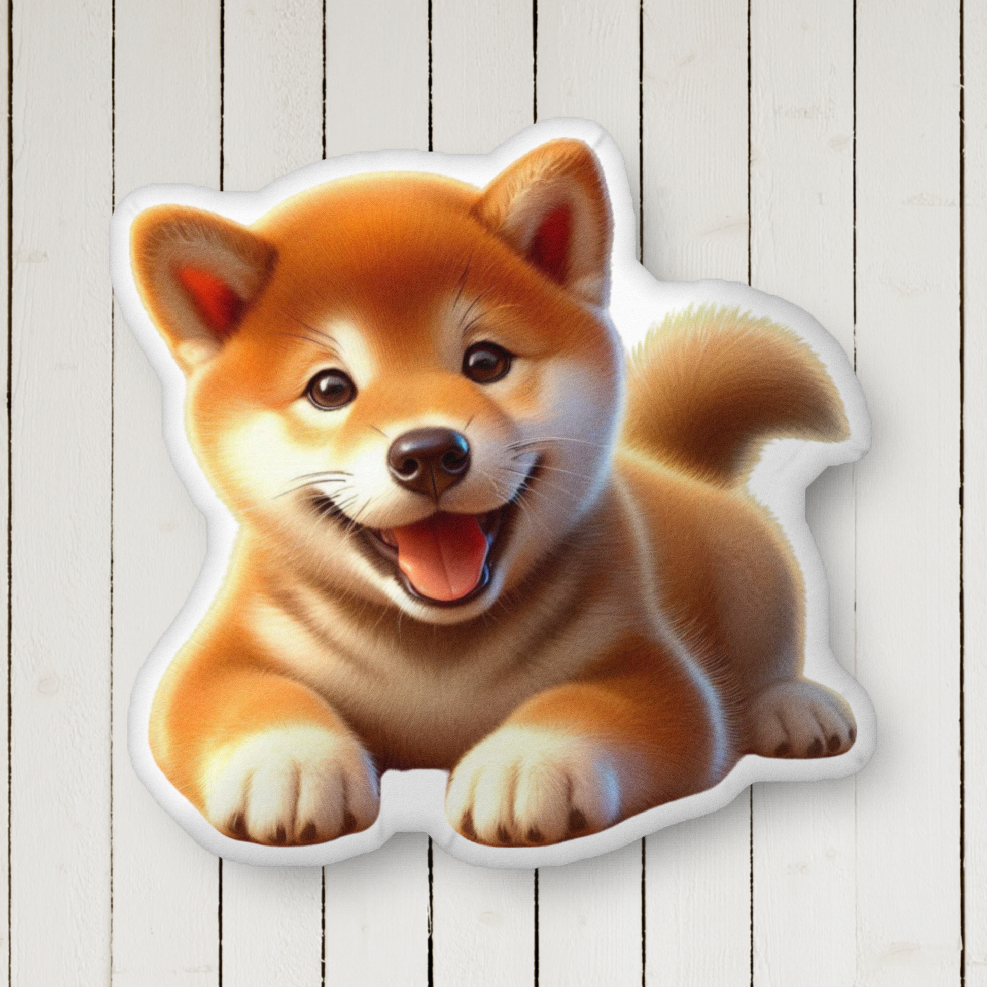 Cozy Shiba Inu Shaped Pillow – Soft, Custom Dog Pillow - BellaBoo & Co
