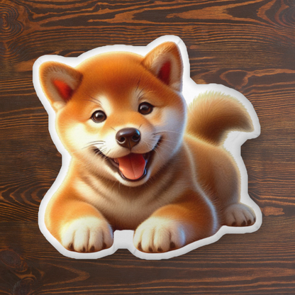 Cozy Shiba Inu Shaped Pillow – Soft, Custom Dog Pillow - BellaBoo & Co
