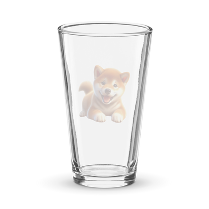 Shiba Inu Puppy Pint Glass