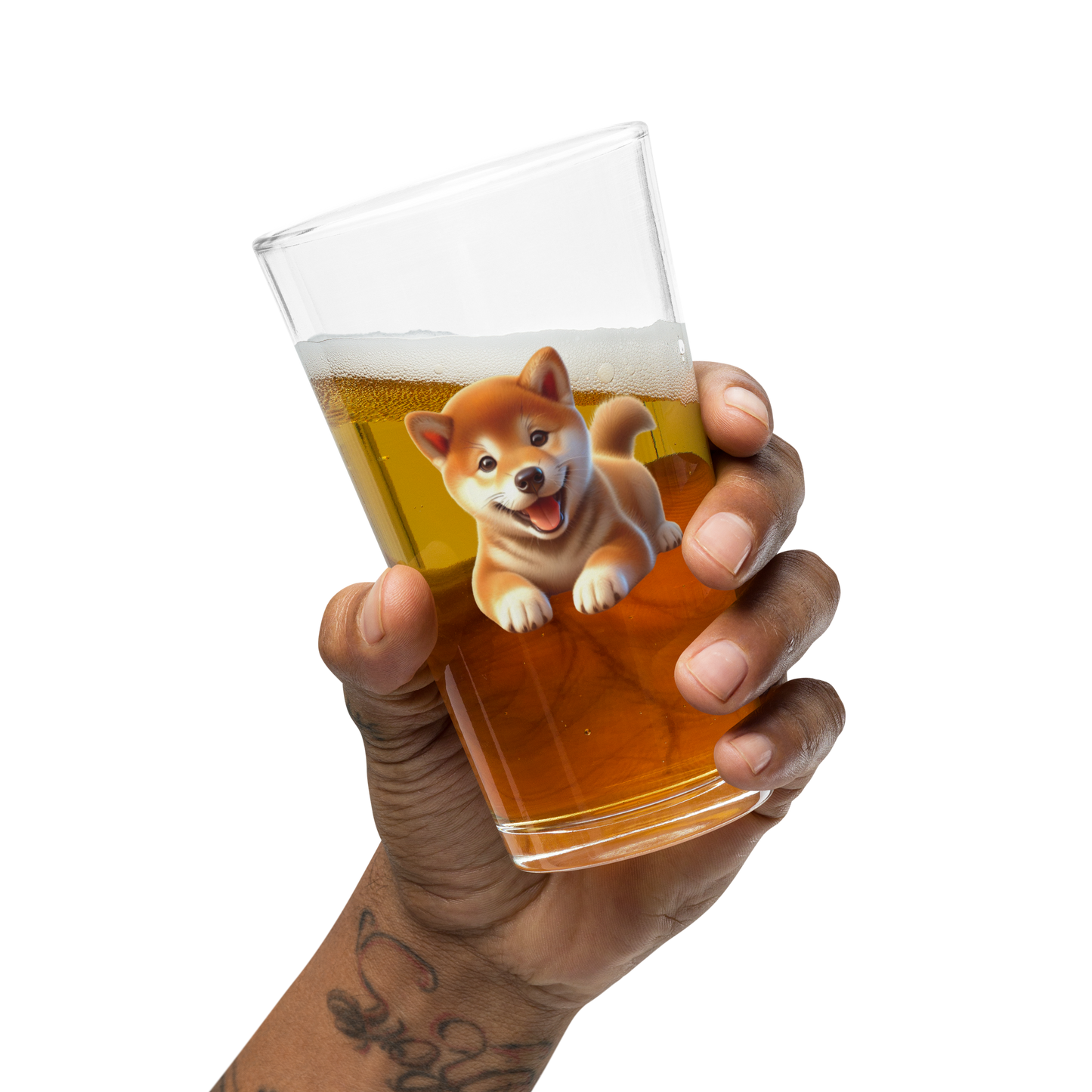 Shiba Inu Puppy Pint Glass
