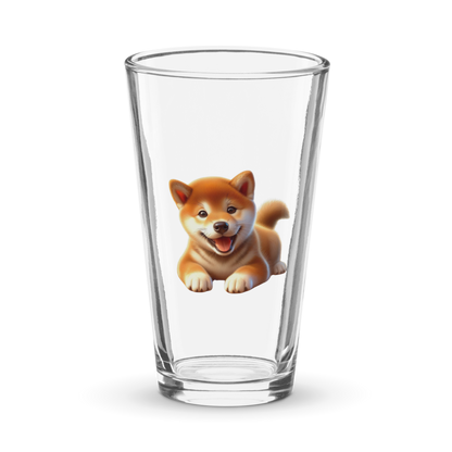 Shiba Inu Puppy Pint Glass