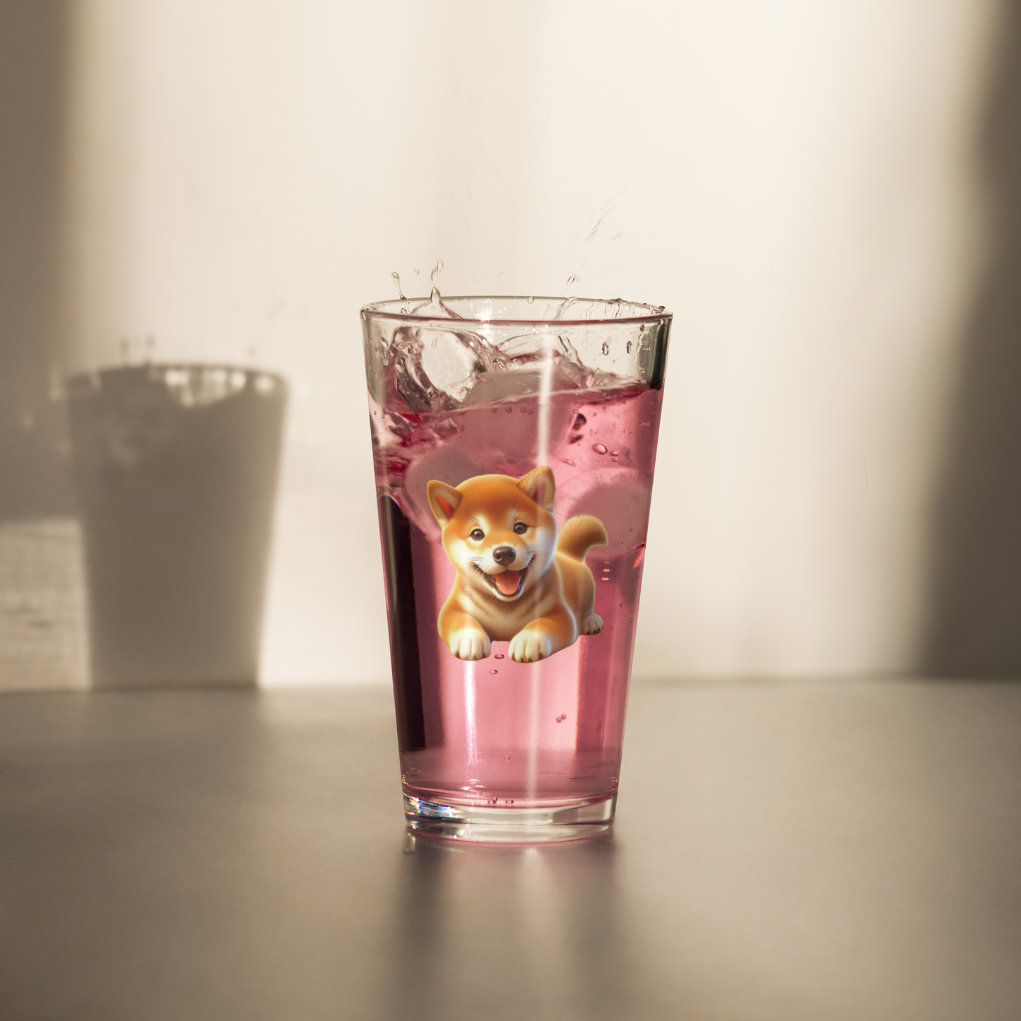 Shiba Inu Puppy Pint Glass