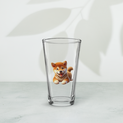 Shiba Inu Puppy Pint Glass