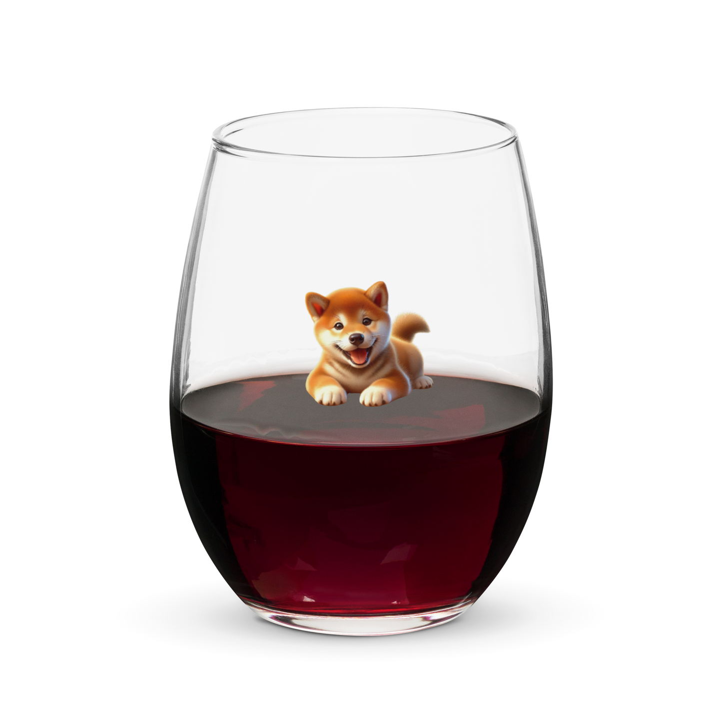 Shiba Inu Stemless Wine Glass - BellaBoo & Co