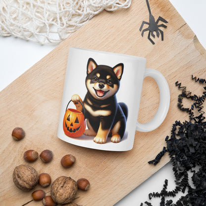 Black & Tan Shiba Inu Halloween Puppy Mug - BellaBoo & Co