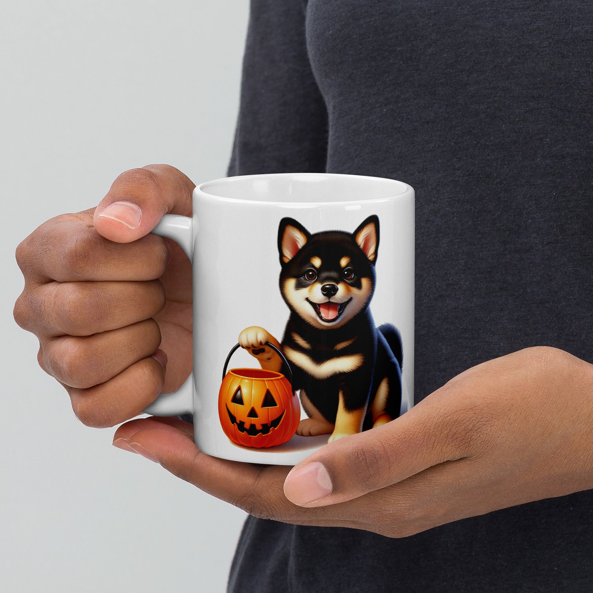Black & Tan Shiba Inu Halloween Puppy Mug - BellaBoo & Co