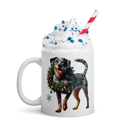 Catahoula Leopard Christmas Mug