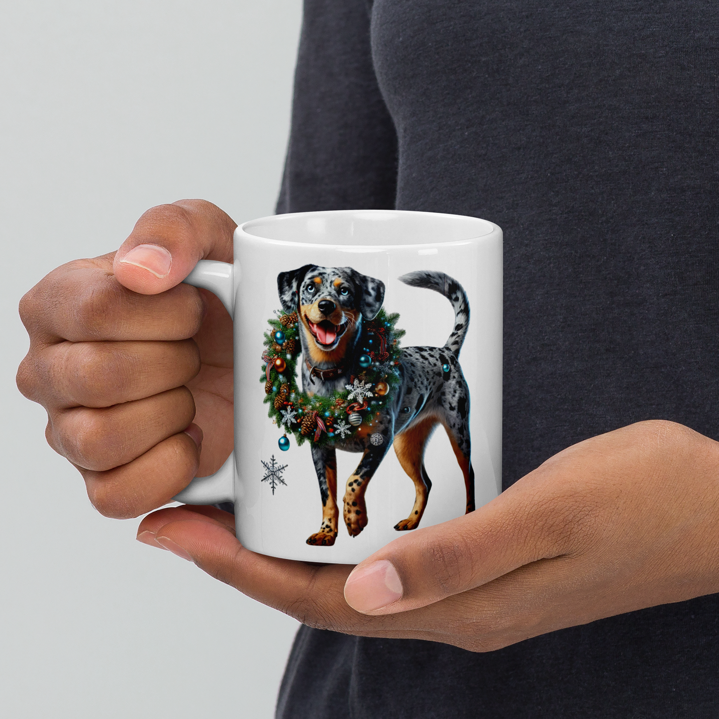 Catahoula Leopard Christmas Mug