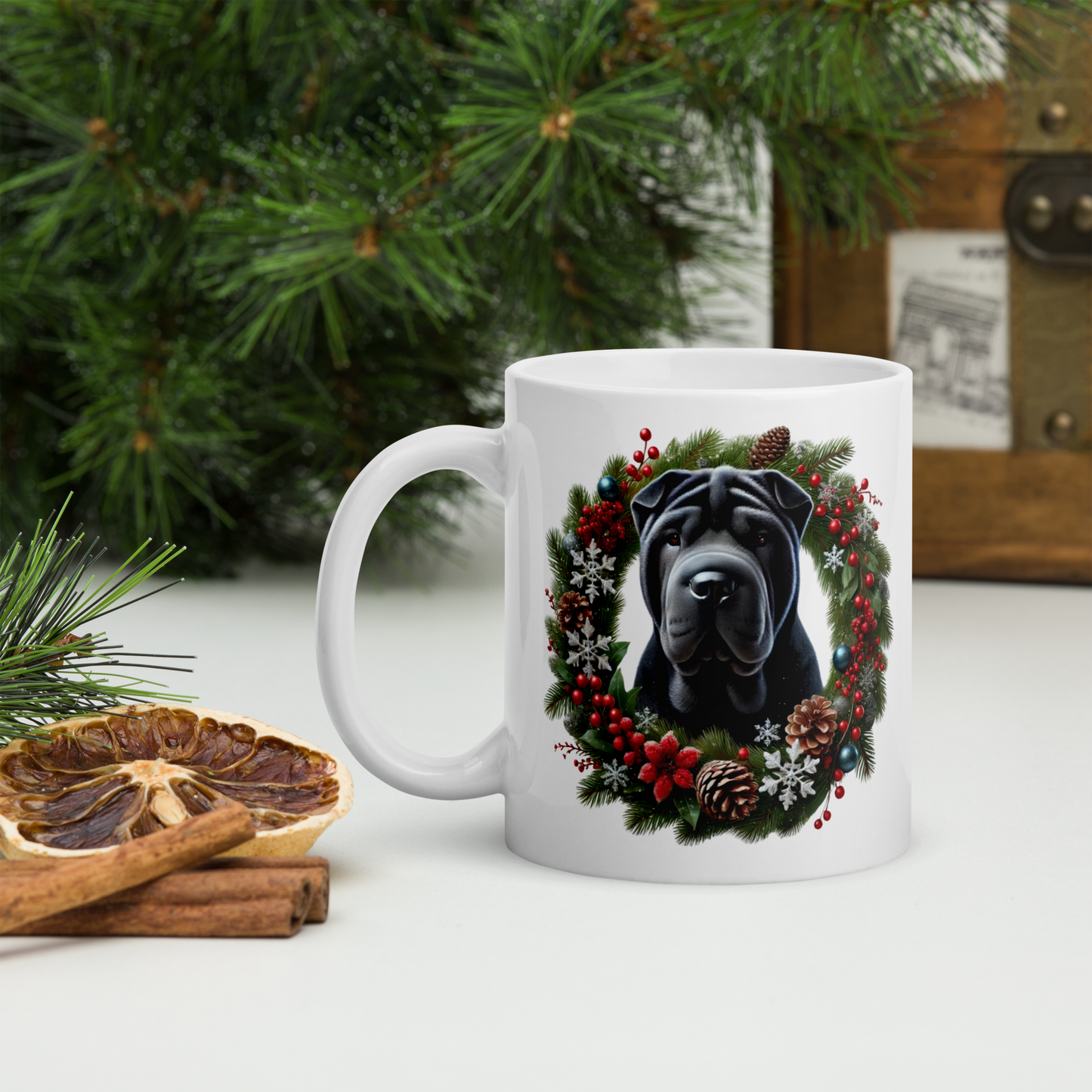 Shar Pei Christmas Mug