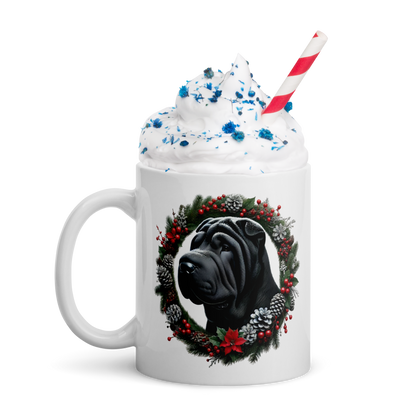 Shar Pei Christmas Mug