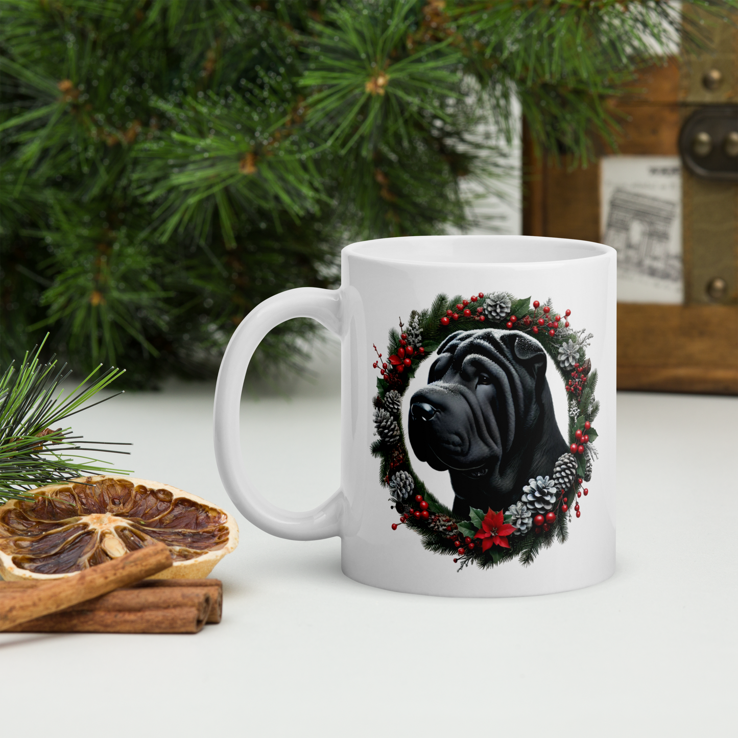 Shar Pei Christmas Mug