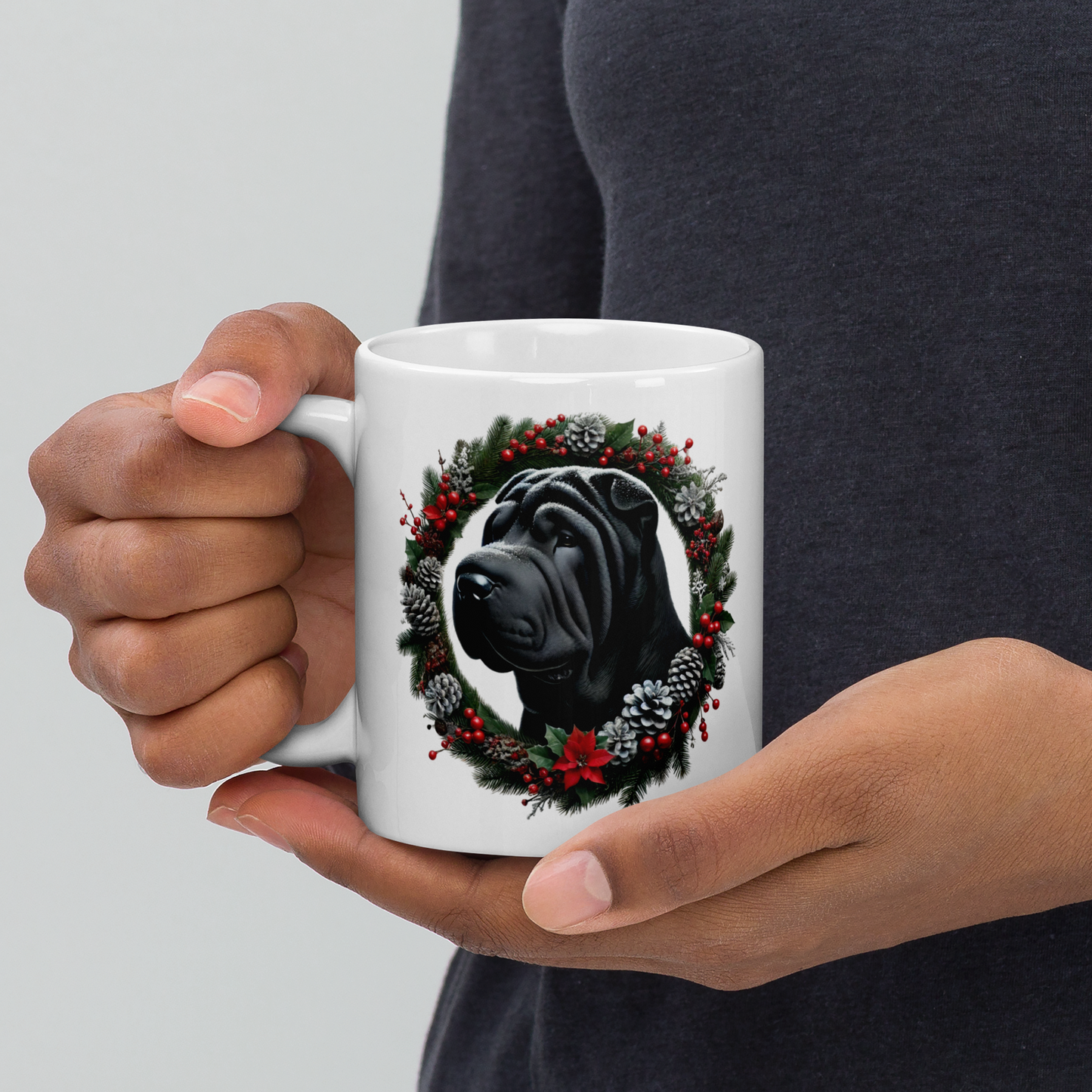 Shar Pei Christmas Mug