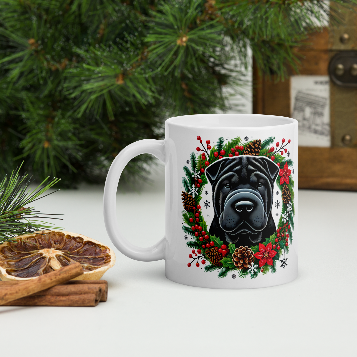 Shar Pei Christmas Mug