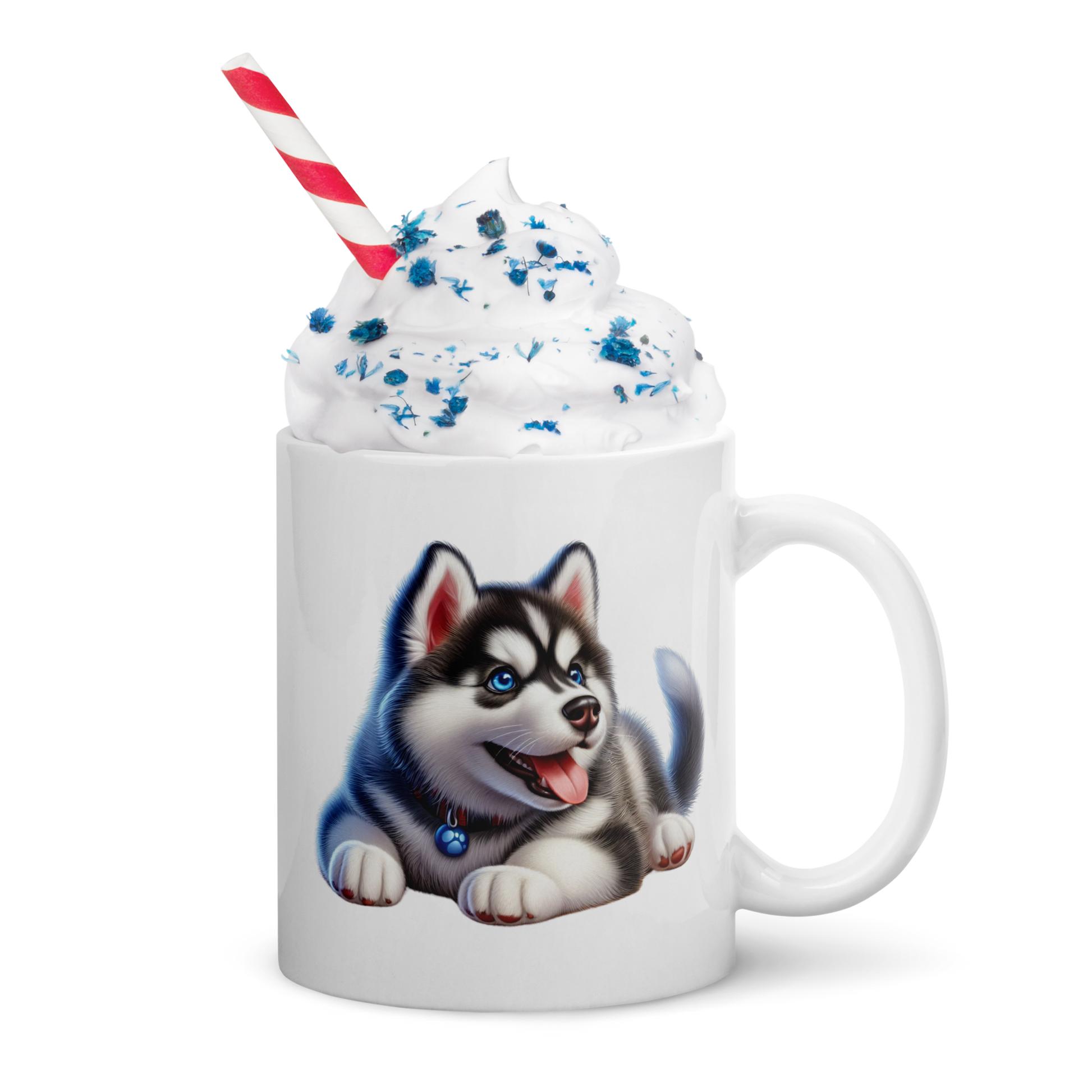 Adorable Siberian Husky Puppy Mug