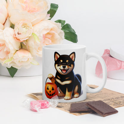 Black & Tan Shiba Inu Halloween Puppy Mug - BellaBoo & Co