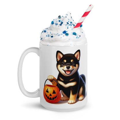 Black & Tan Shiba Inu Halloween Puppy Mug - BellaBoo & Co