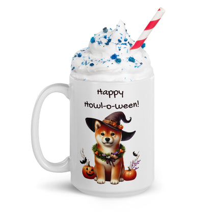 Happy Howl-o-ween Red Shiba Mug - BellaBoo & Co