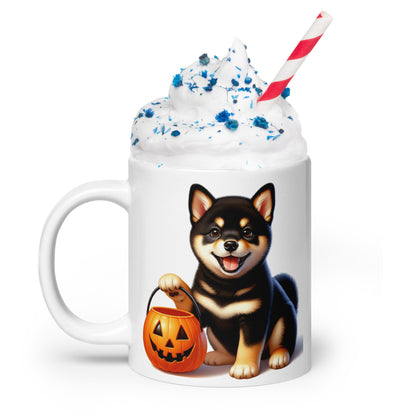 Black & Tan Shiba Inu Halloween Puppy Mug - BellaBoo & Co